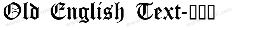 Old English Text字体转换